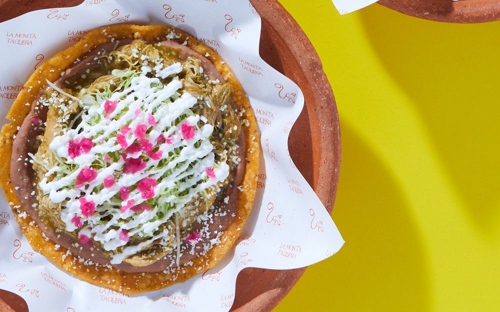 Green Chicken Tostada